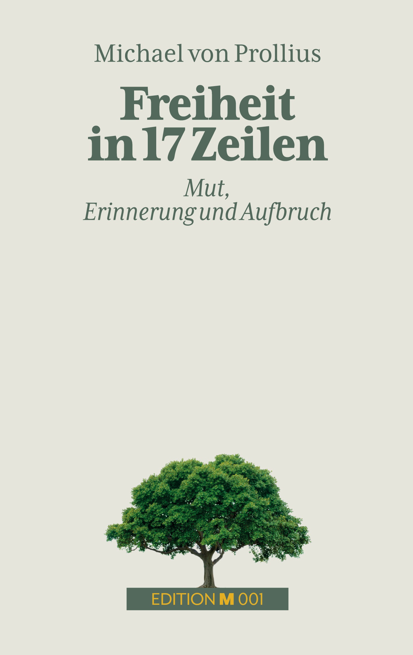 Freiheit in 17 Zeilen – Buchcover